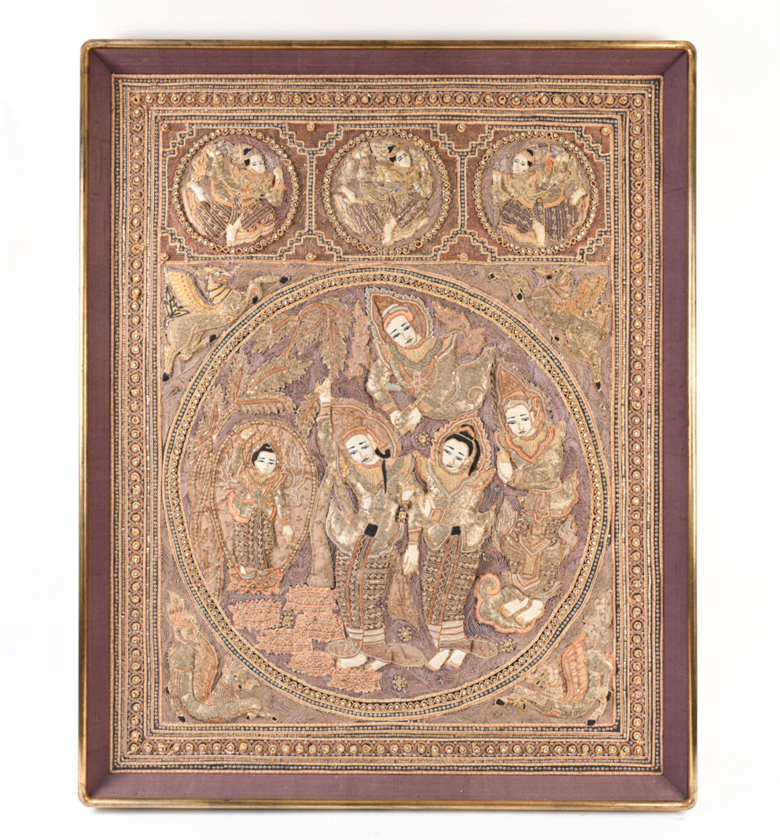 ORNATE BURMESE KALAGA TAPESTRY (1 of 12)