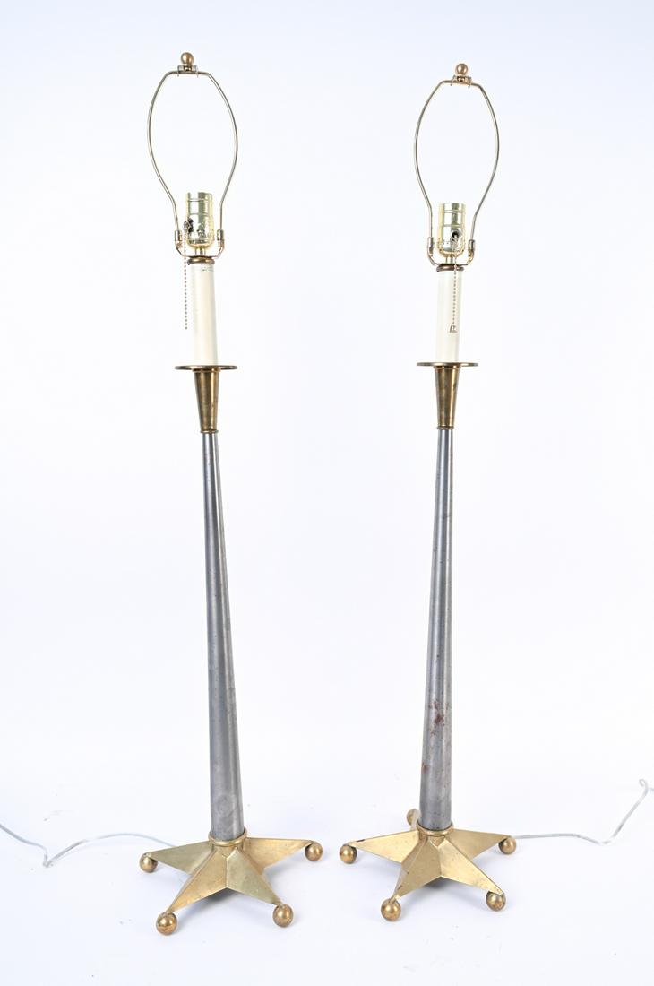 PAIR OF STAR BASE CONSOLE LAMPS (1 of 14)