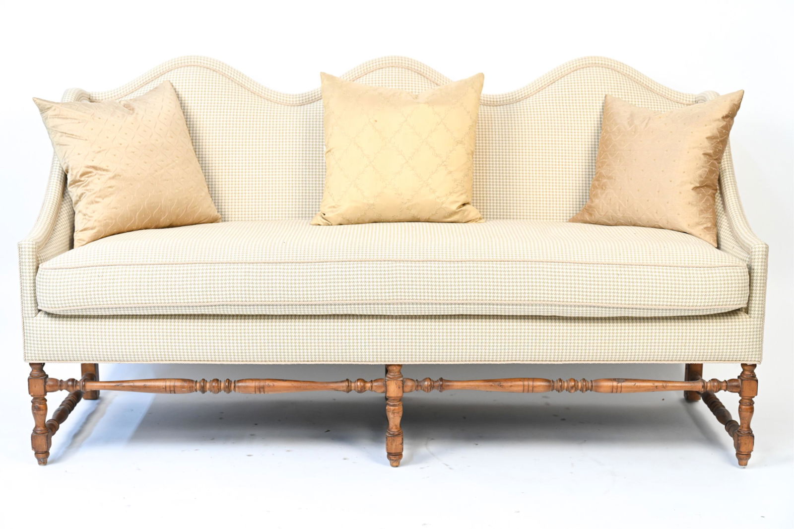 FLEMISH STYLE TRIPLE CAMELBACK SOFA (1 of 14)