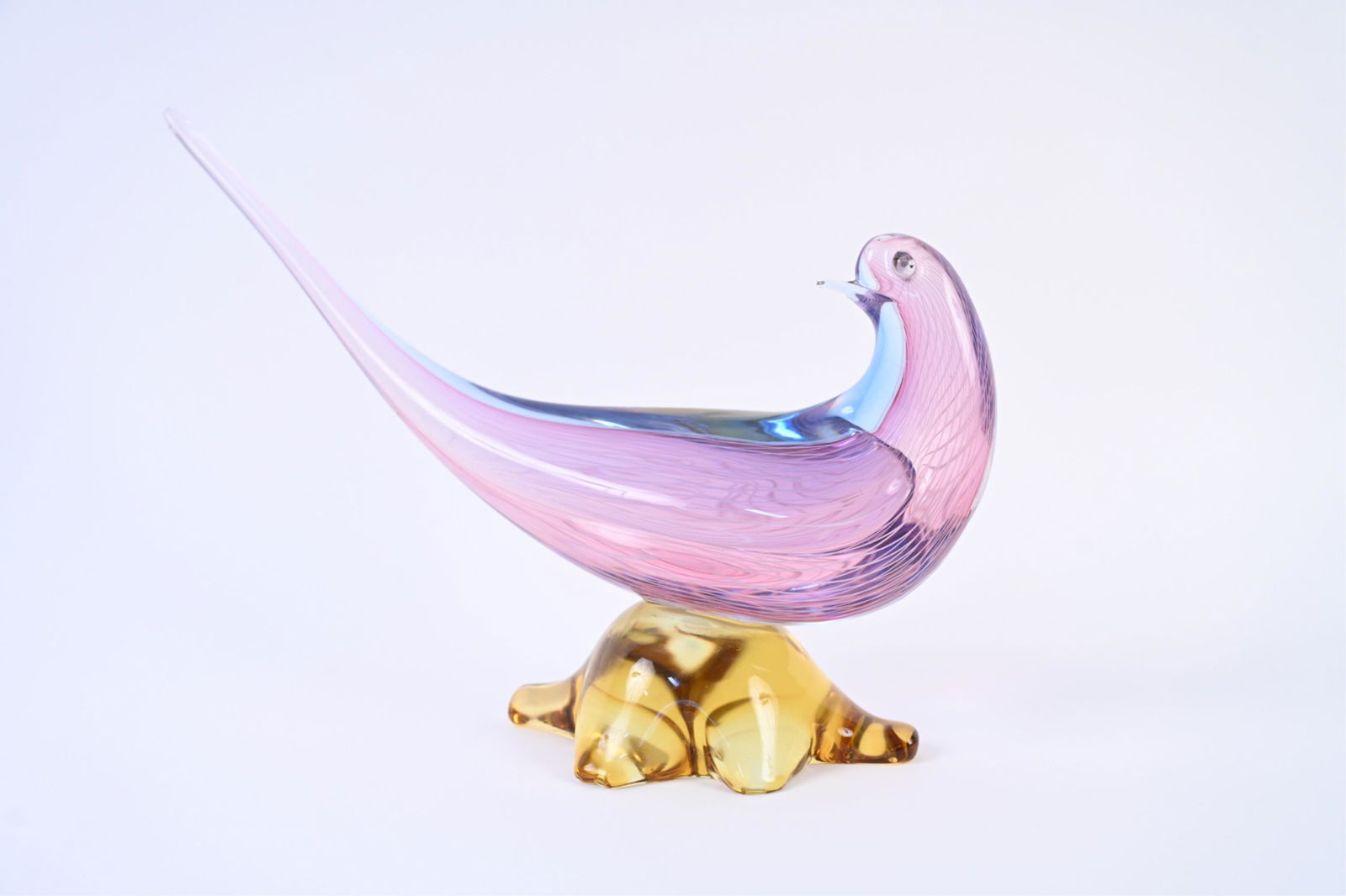 ATTR. LICIO ZANETTI MURANO GLASS BIRD SCULPTURE (1 of 16)