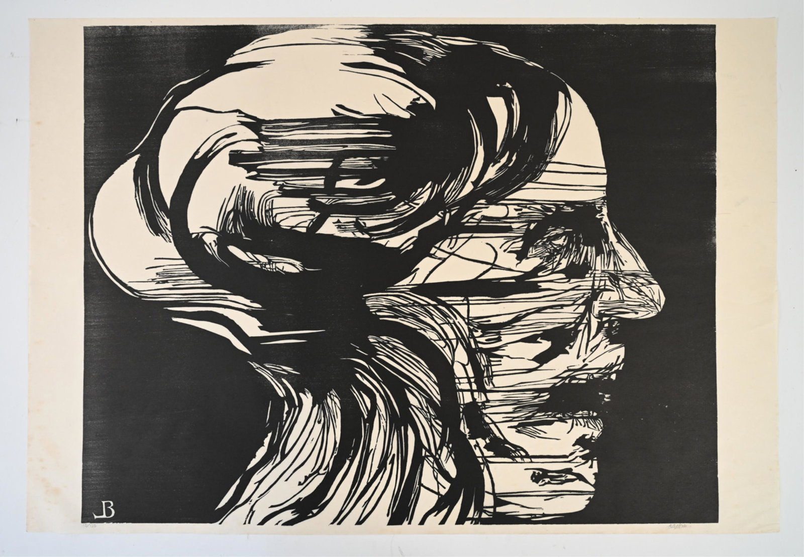 LEONARD BASKIN (1922-2000) WOODCUT (1 of 10)