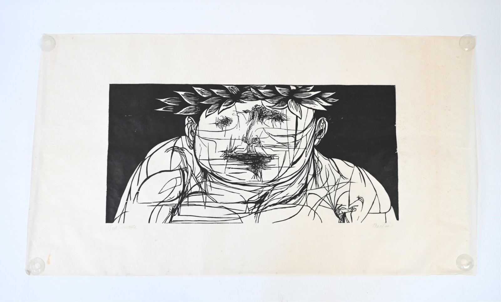 LEONARD BASKIN (1922-2000) LARGE WOODCUT (1 of 11)