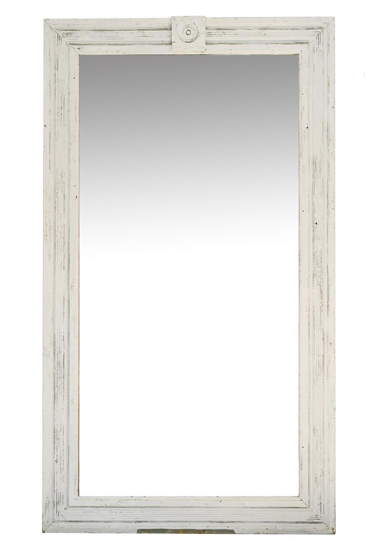 ANTIQUE PAINT-DECORATED PIER MIRROR (1 of 8)