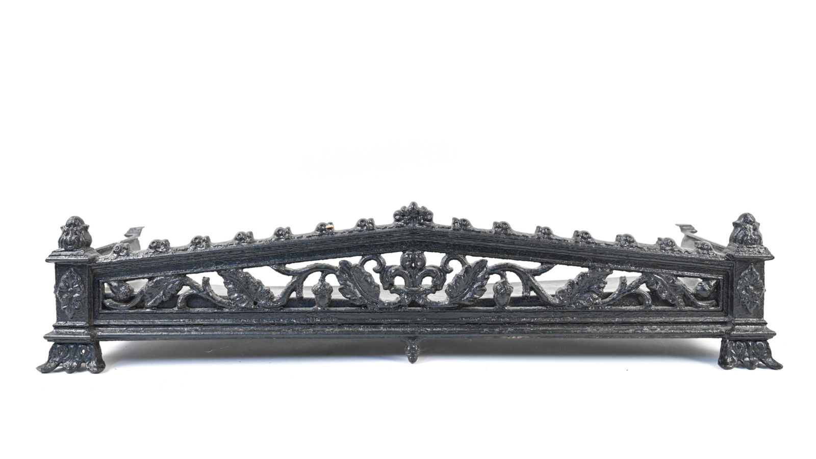 VICTORIAN-STYLE PAINTED METAL FIREPLACE LOG HOLDER (1 of 13)