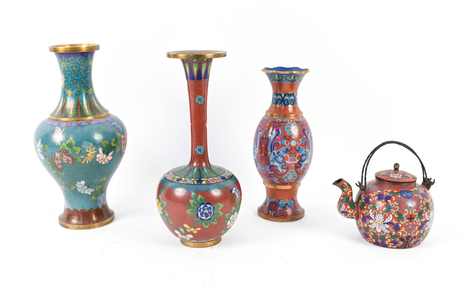 GROUPING OF CHINESE CLOISONNE (1 of 18)