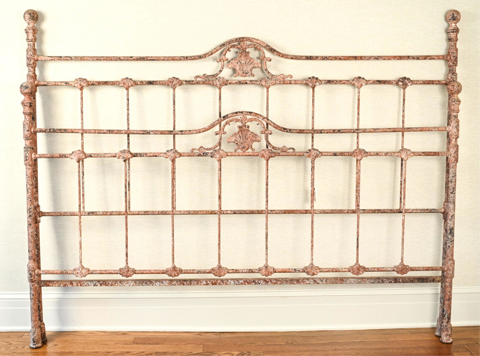 PAINTED IRON KING SIZE HEADBOARD & FOOTBOARD (1 of 12)