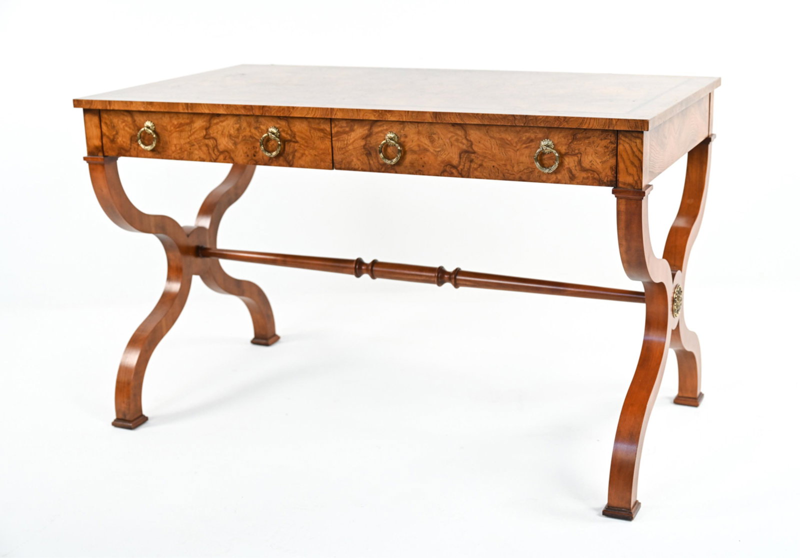 BAKER FURNITURE REGENCY BURLWOOD WRITING DESK (1 of 18)