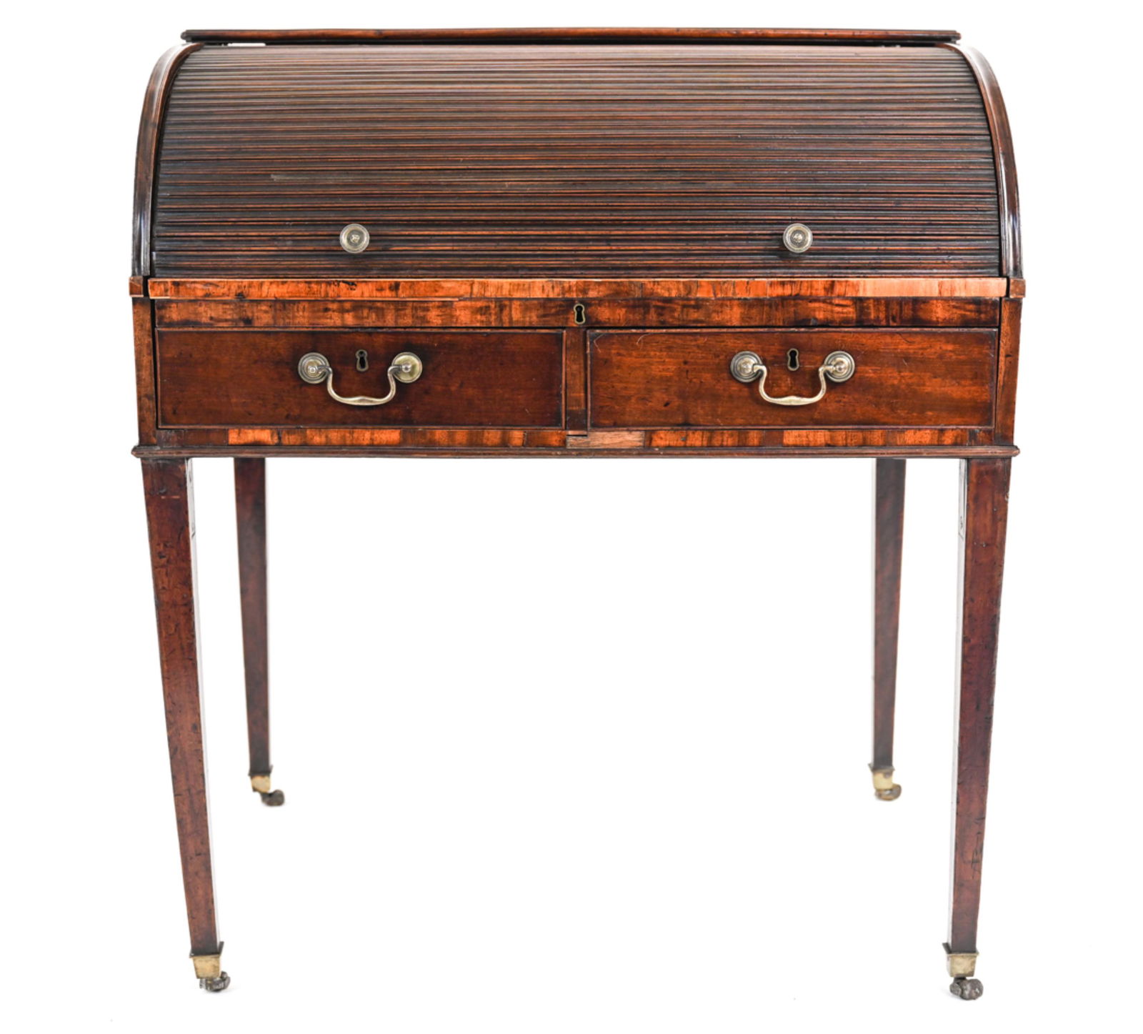 GEORGIAN MAHOGANY ROLL-TOP CYLINDER DESK (1 of 20)