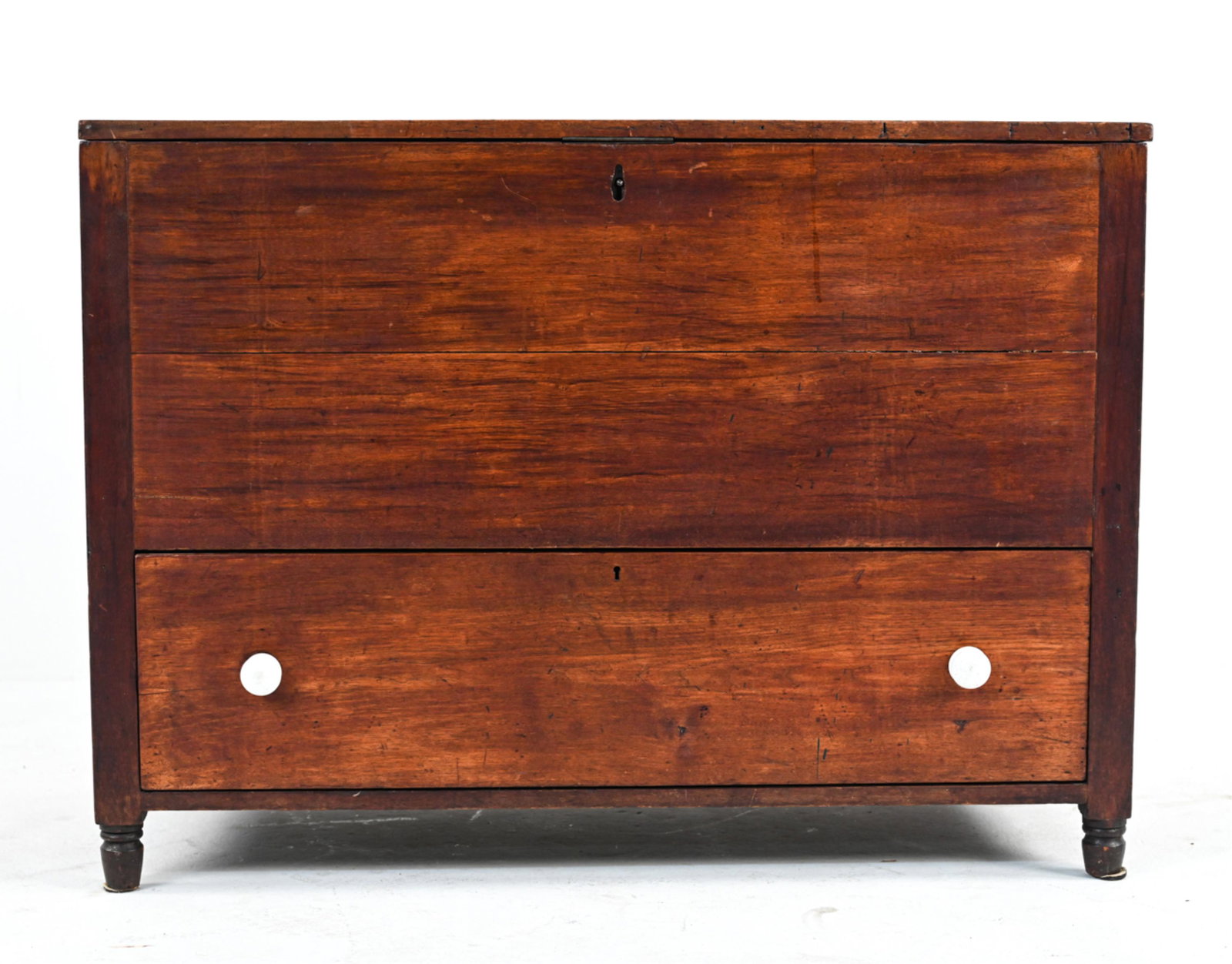 19TH C. OAK & CEDAR BLANKET CHEST (1 of 13)