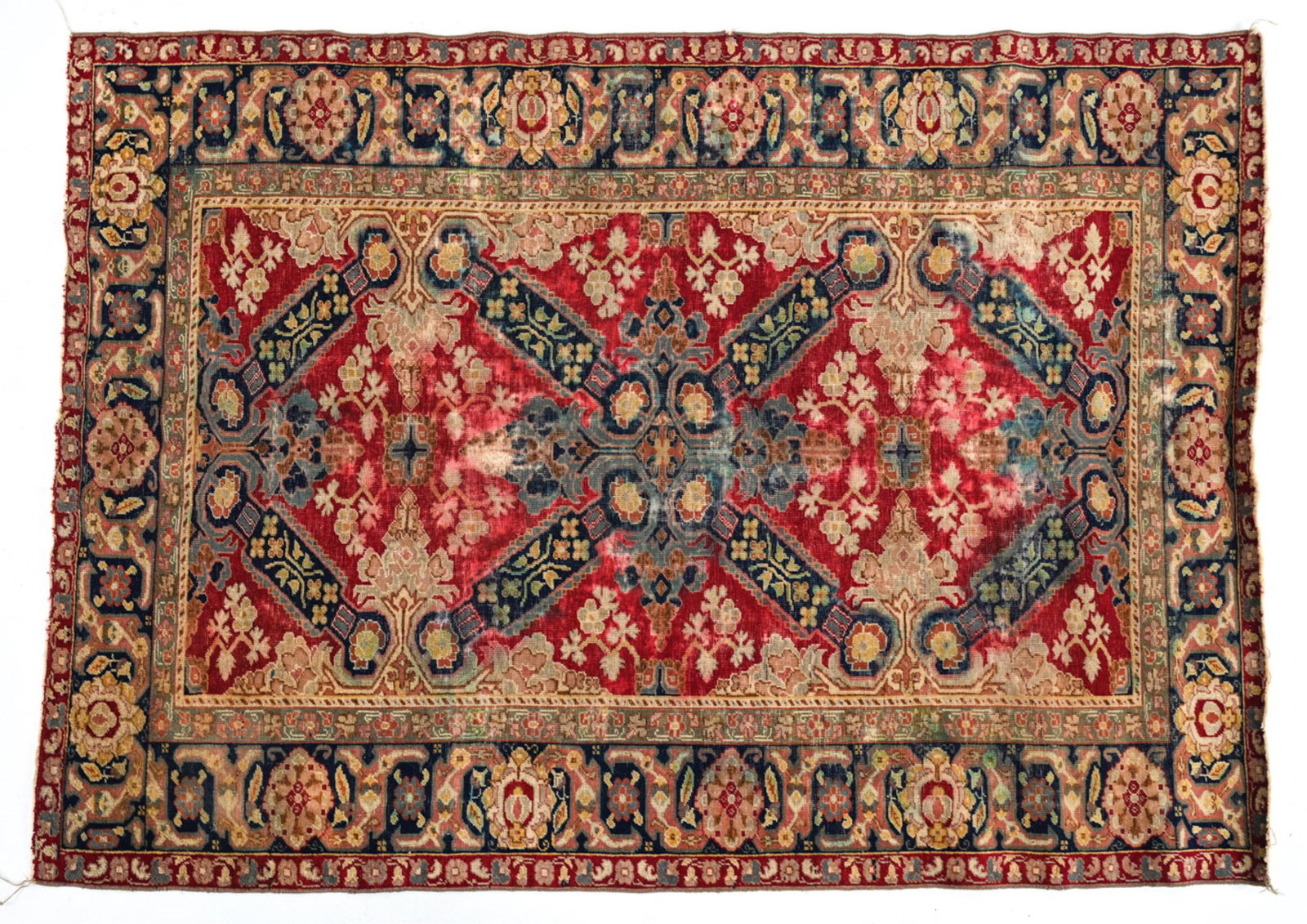 ANTIQUE ANATOLIAN HAND-KNOTTED THROW RUG (1 of 7)
