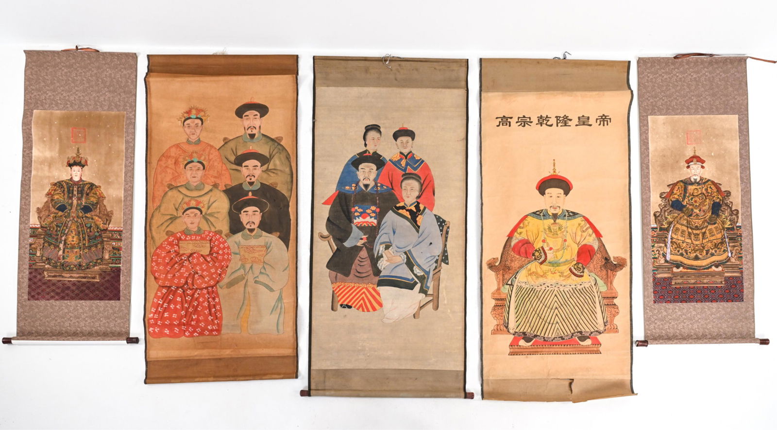 (5) 20TH C. CHINESE ORIGINAL PAINTINGS ON SCROLLS (1 of 13)