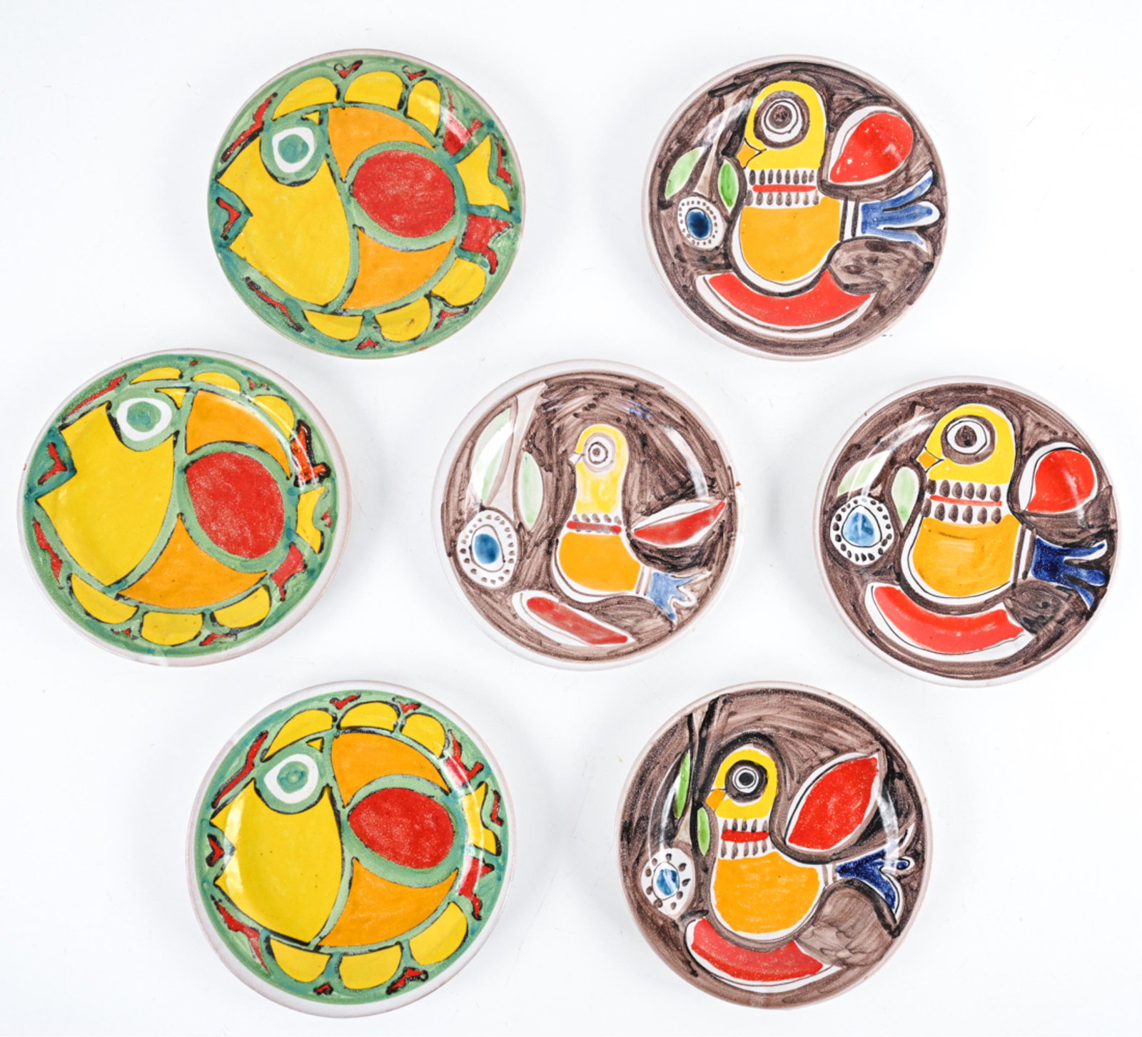 (7) DESIMONE ITALIAN STUDIO CERAMIC DESSERT PLATES (1 of 11)