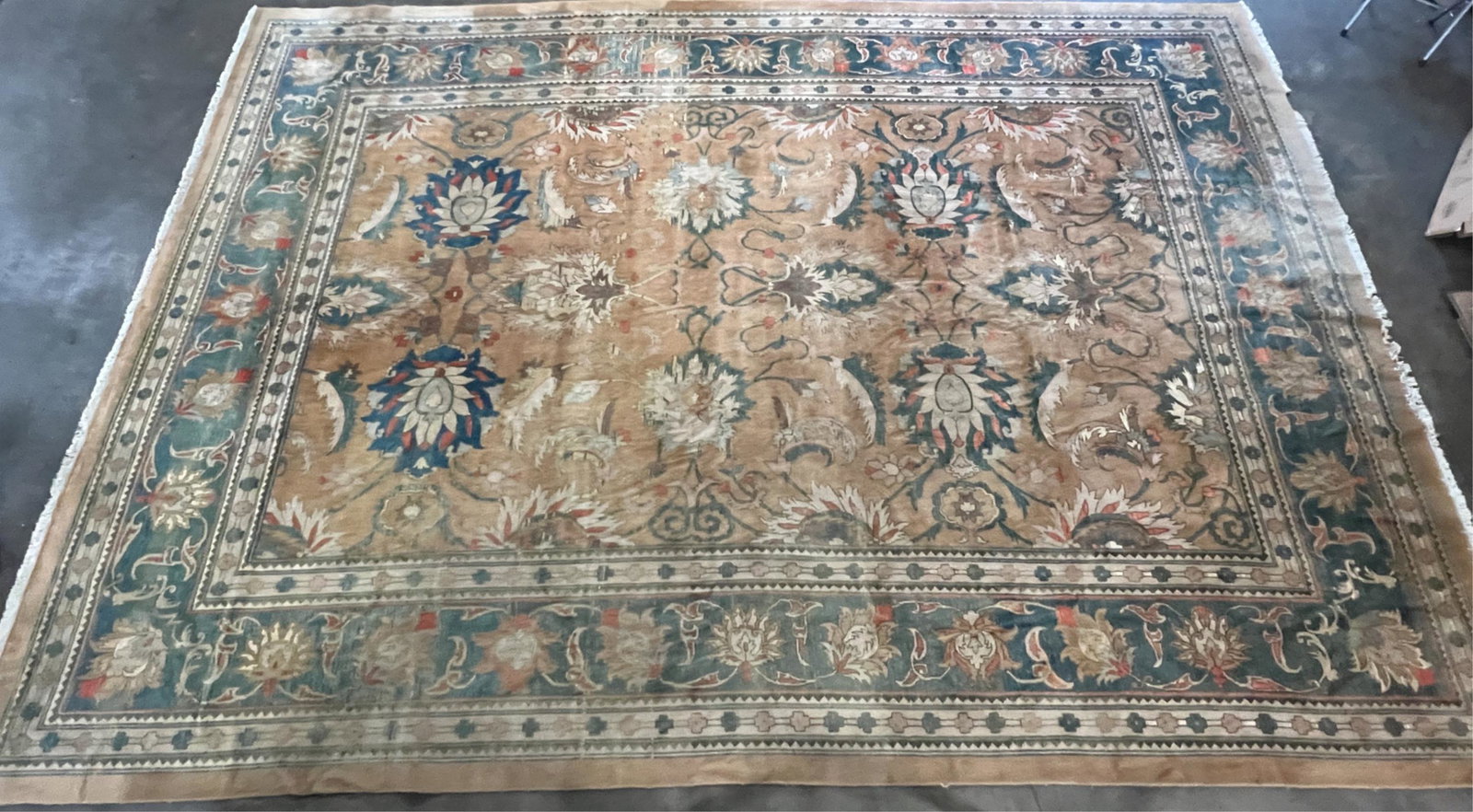 IRANIAN SULTANABAD HAND-KNOTTED WOOL ROOM SIZE RUG (1 of 12)