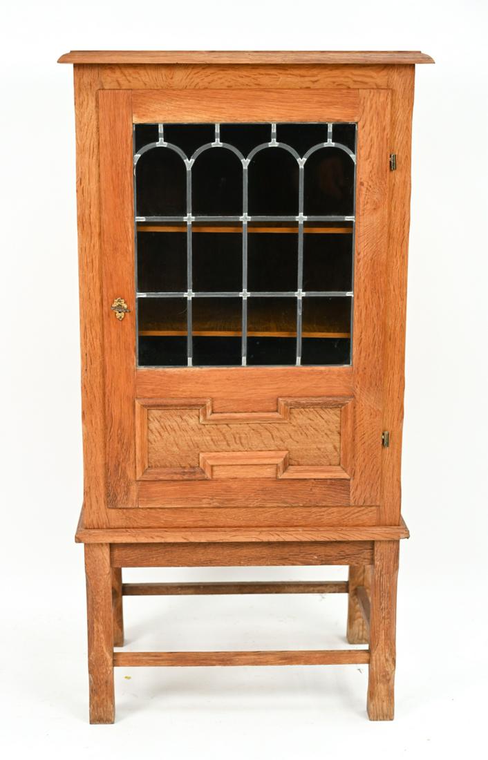 HENNING KJAERNULF DANISH OAK GLASS-FRONT CABINET (1 of 10)