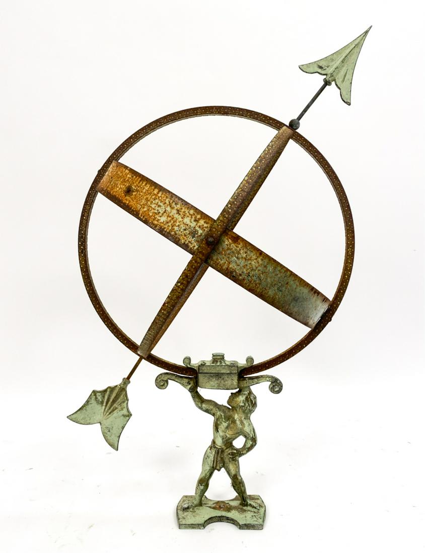 MID-CENTURY SWEDISH FIGURAL ARMILLARY SUNDIAL (1 of 11)