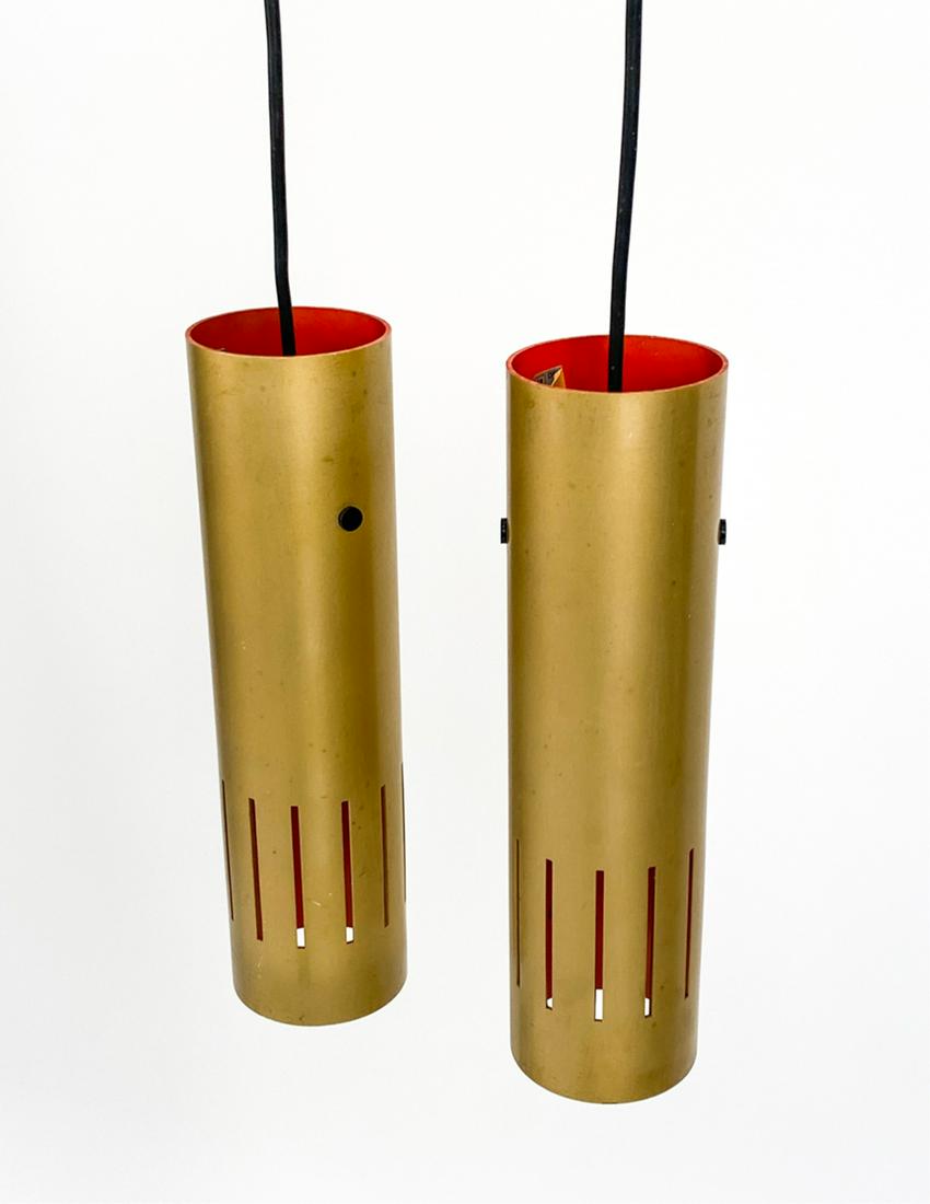 PAIR OF LB DENMARK MID-CENTURY PENDANT LIGHTS (1 of 8)