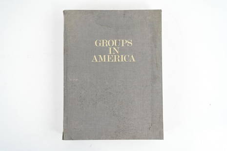 NEAL SLAVIN (B. 1941) GROUPS IN AMERICA PORTFOLIO: Complete "Groups in America" (1979) portfolio of (15) original photographs, each signed and numbered in the photo margin; portfolio editioned on the title leaf 48/75. In clamshell box. Dimensions: (Bo