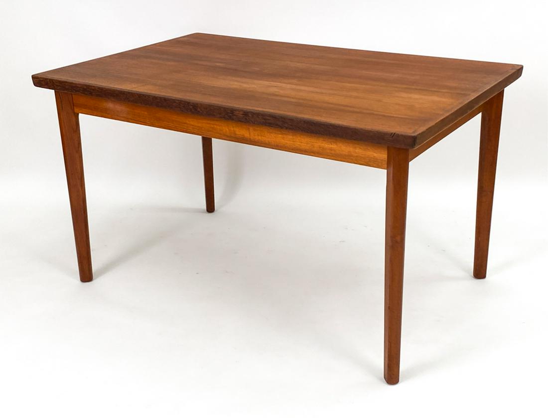 HENNING KJAENULF DANISH TEAK DINING TABLE, 1960'S (1 of 14)