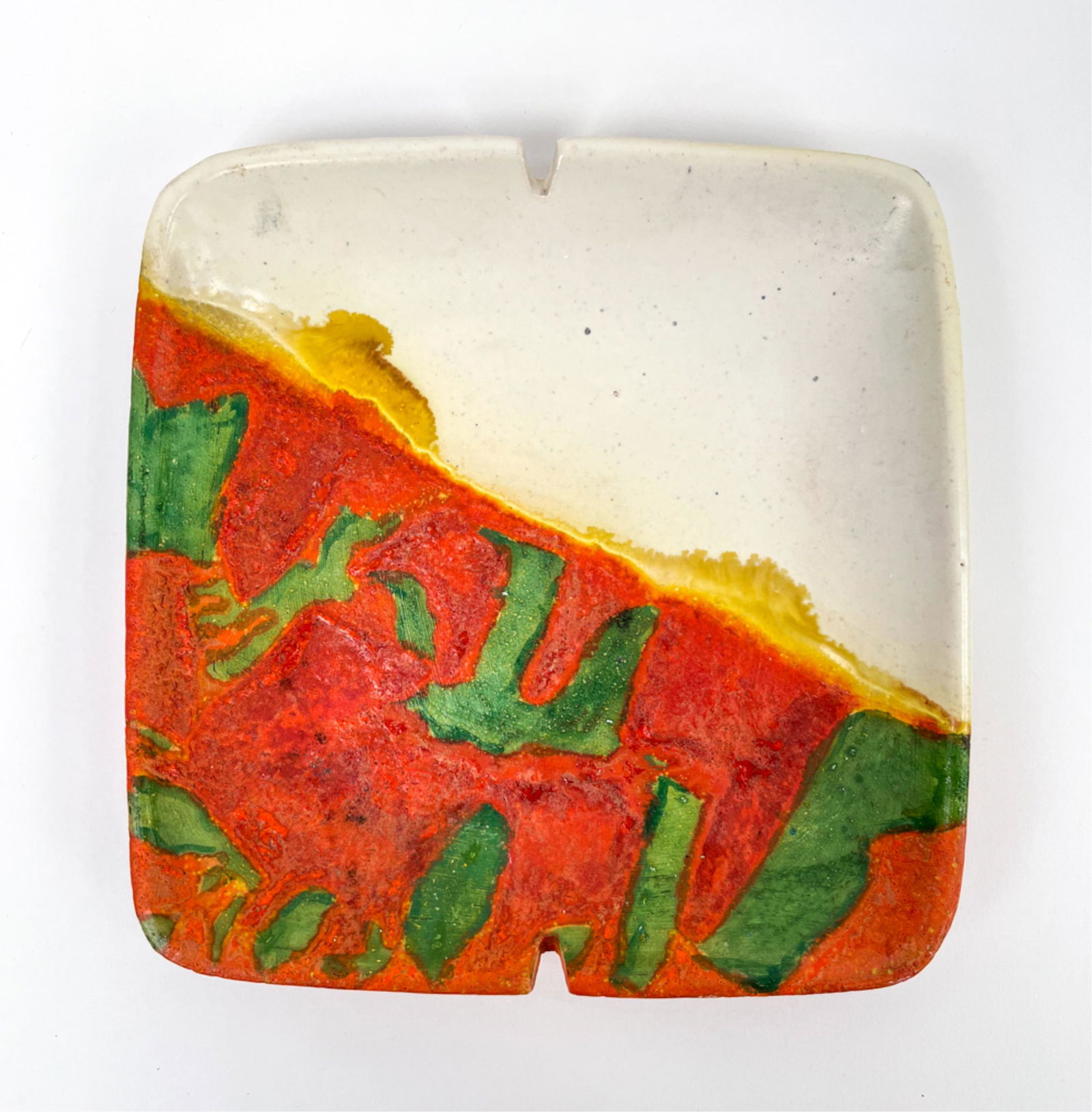 MARCELLO FANTONI RECTANGULAR CERAMIC ASHTRAY (1 of 5)