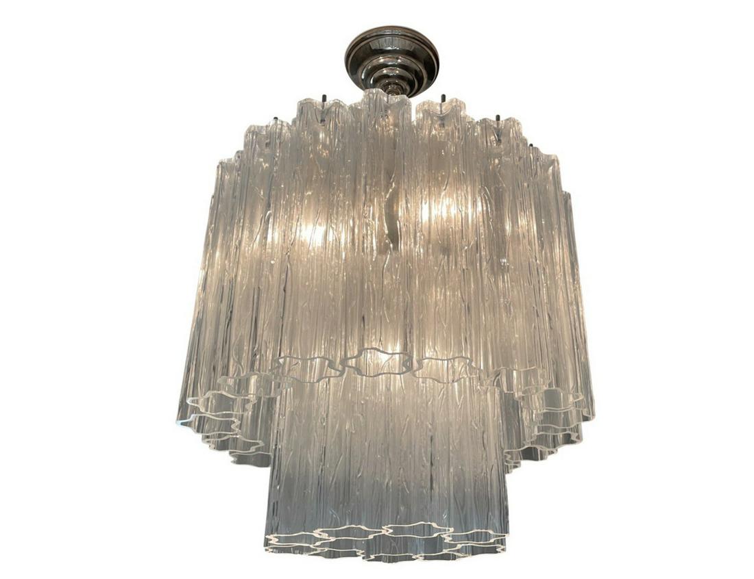 VINTAGE MURANO TRONCHI CRYSTAL CHANDELIER (1 of 8)