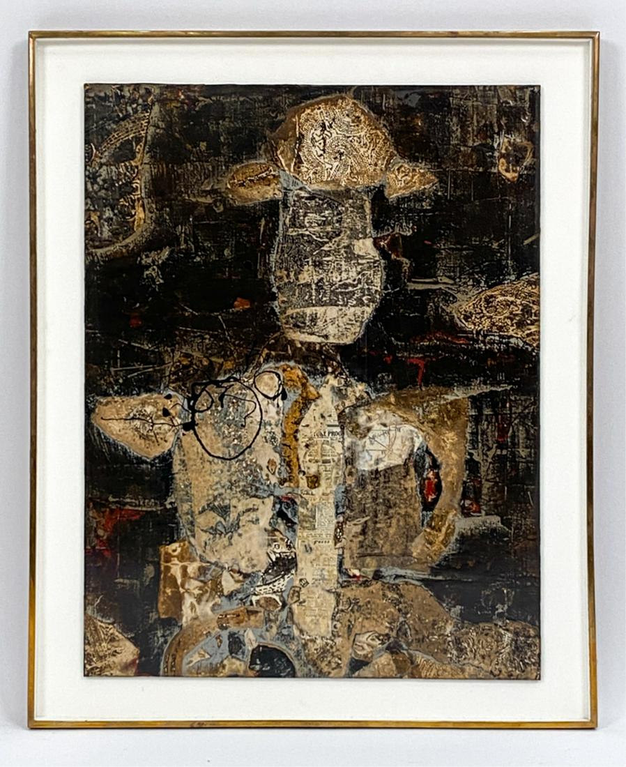 FRED OTNES JR. (1930-2015) ABSTRACT MIXED MEDIA (1 of 8)