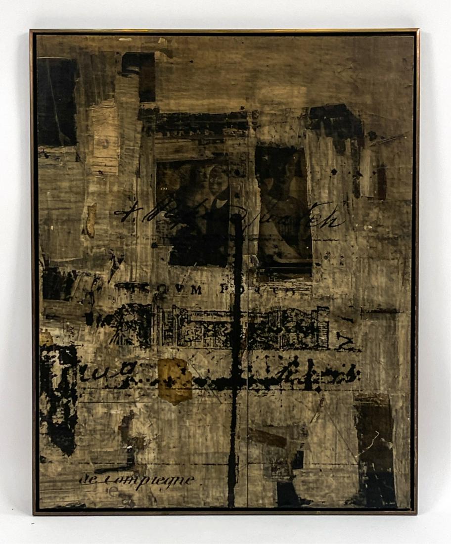 FRED OTNES JR. (1930-2015) ABSTRACT MIXED MEDIA (1 of 8)