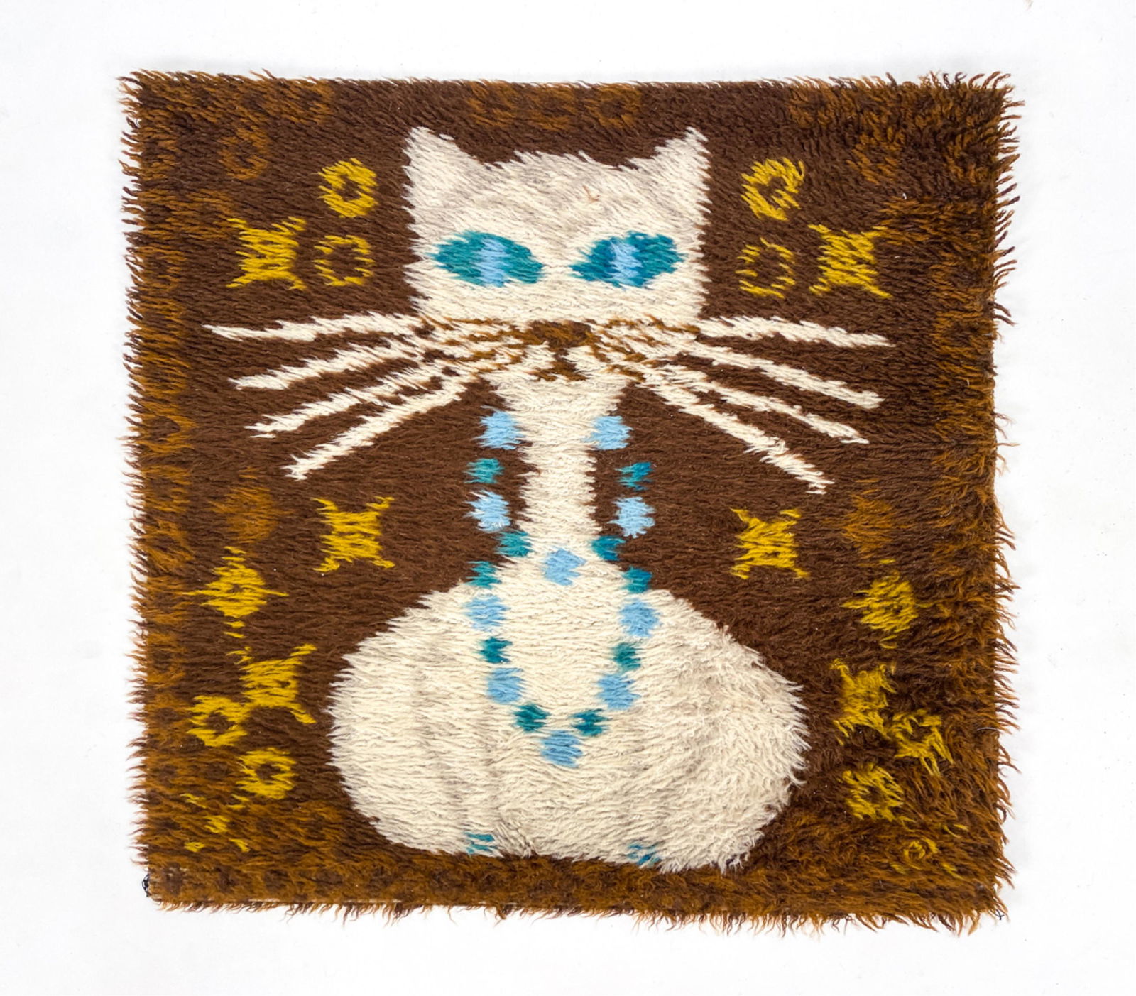 DANISH MID-CENTURY CAT RYA RUG (1 of 6)