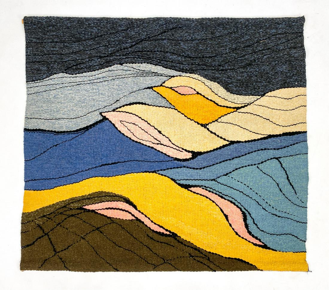 SCANDINAVIAN MODERN ABSTRACT WOVEN TAPESTRY (1 of 6)