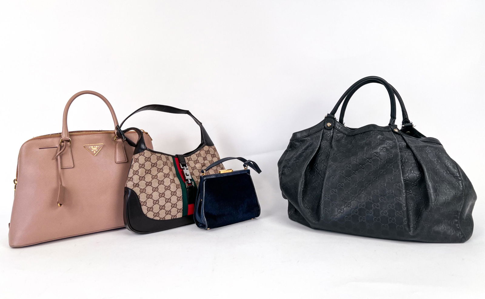 (4) LUXURY HANDBAGS; GUCCI & PRADA, AS-IS (1 of 20)