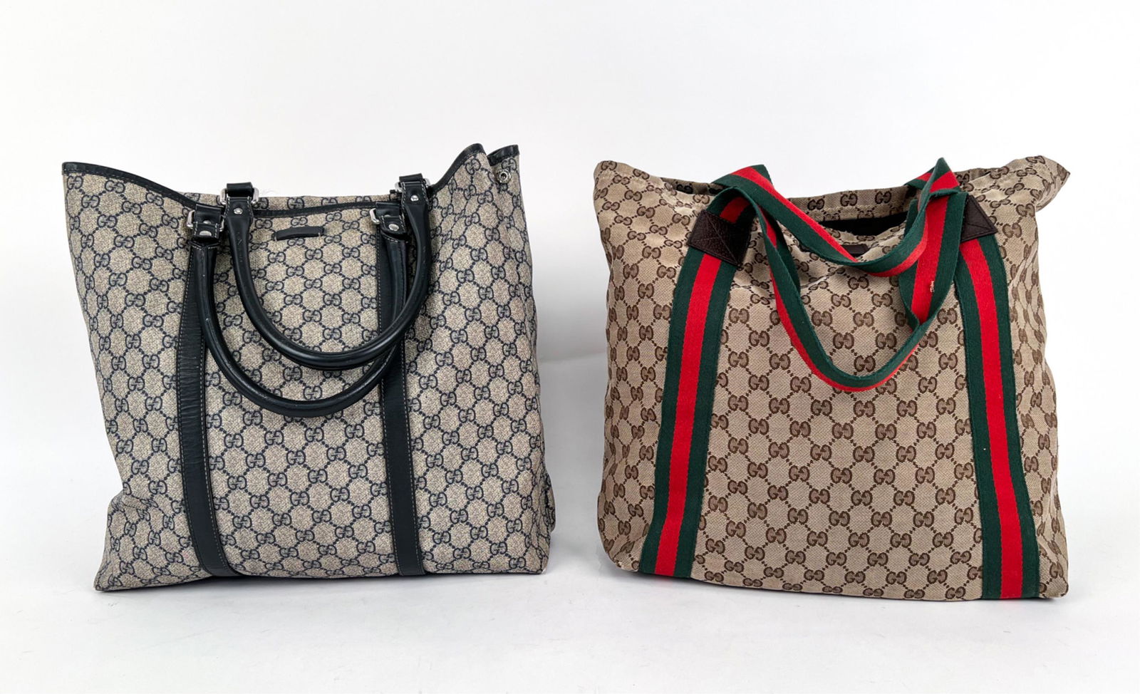 (2) VINTAGE GUCCI GUCCISSIMA CANVAS TOTES (1 of 14)