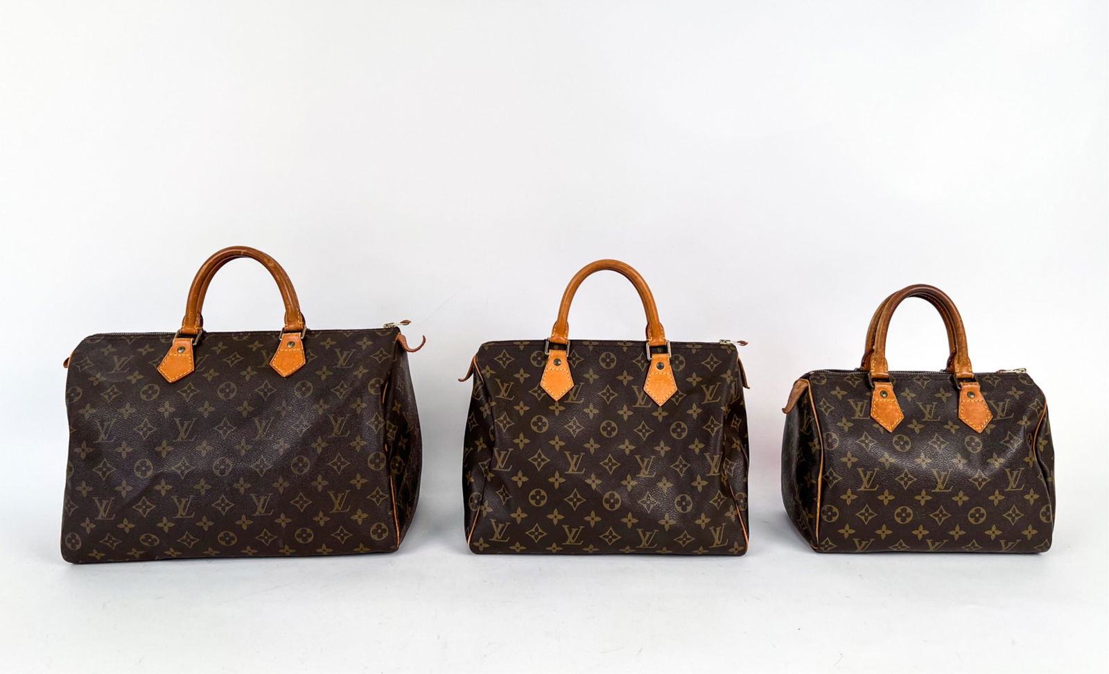 (3) LOUIS VUITTON MONOGRAM SPEEDY 35, 30 & 25 BAGS (1 of 15)