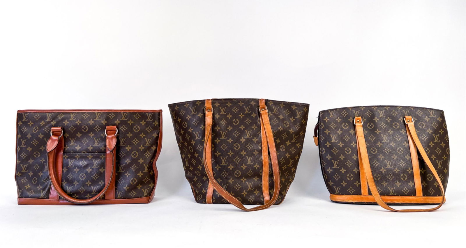 (3) VINTAGE LOUIS VUITTON MONOGRAM TOTES, AS-IS (1 of 19)