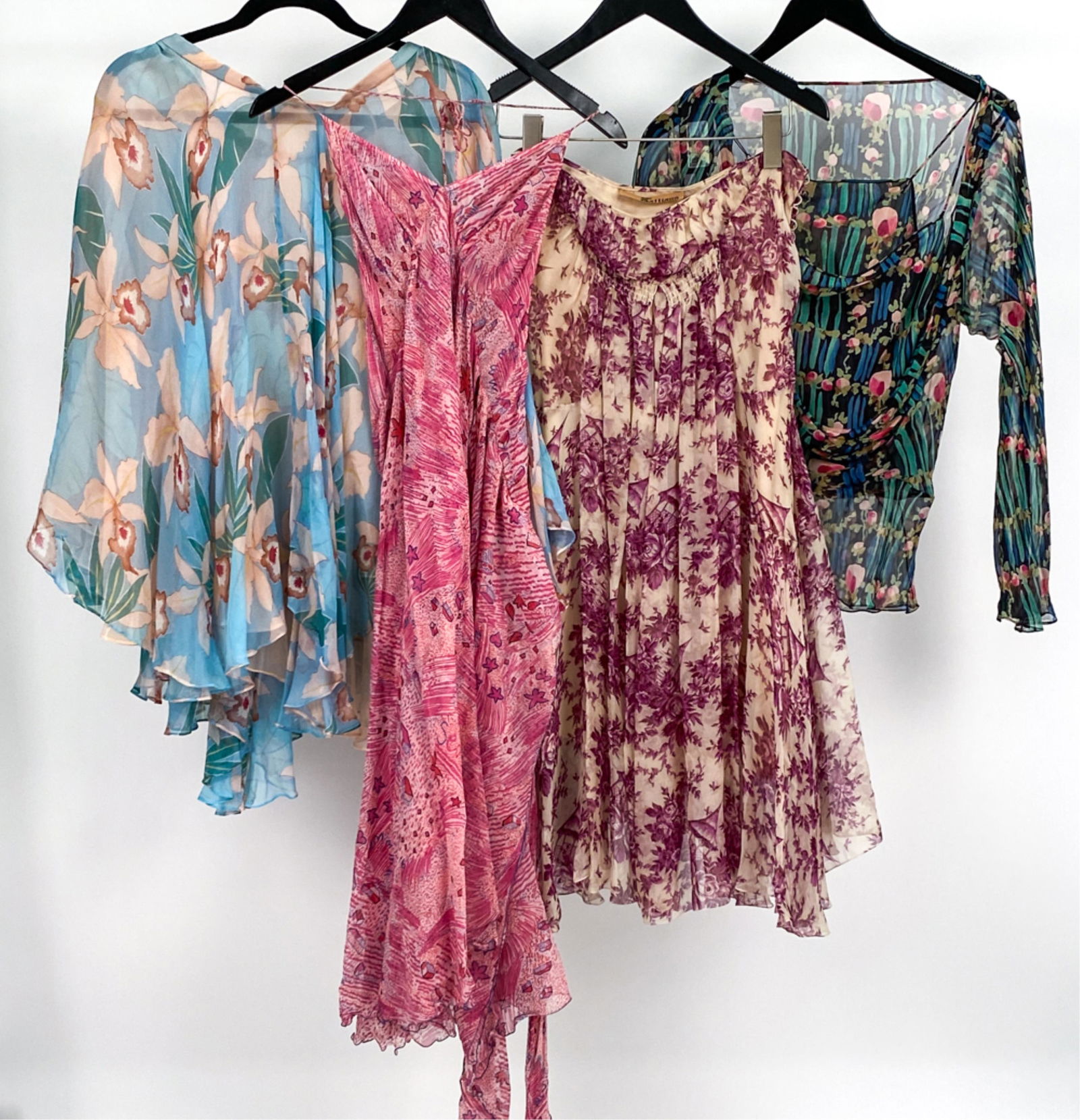 (4) VINTAGE SILK SEPARATES INCL. JOHN GALLIANO (1 of 8)