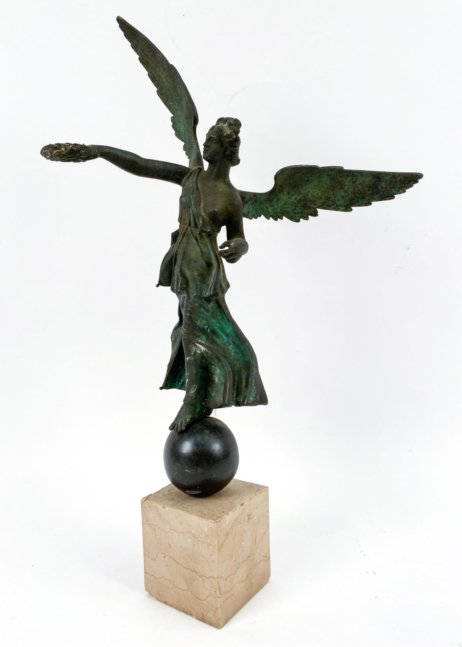 BRONZE VICTORY FIGURE SCULPTURE (1 of 12)