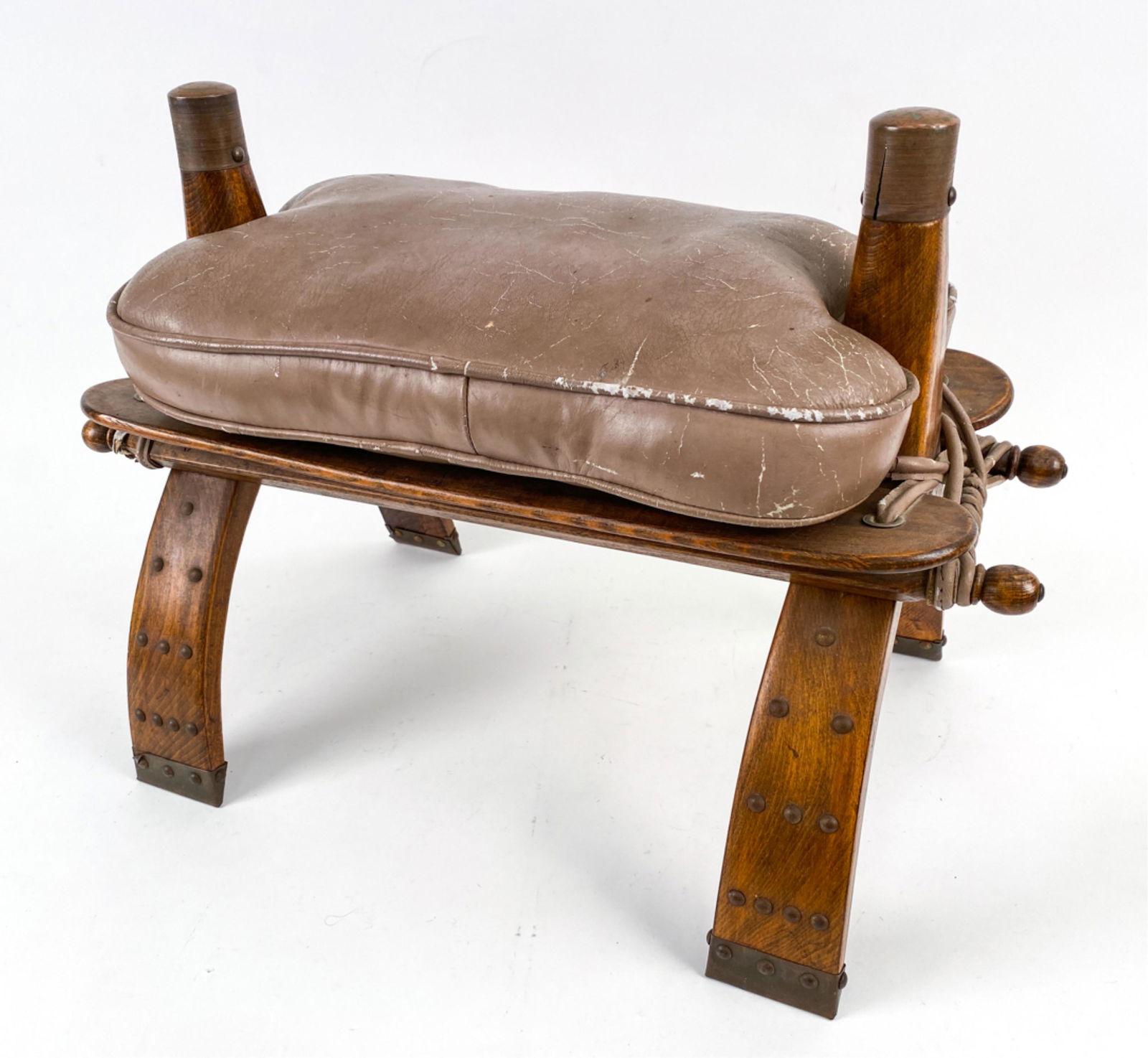 VINTAGE CAMEL SEAT AS OTTOMAN (1 of 15)