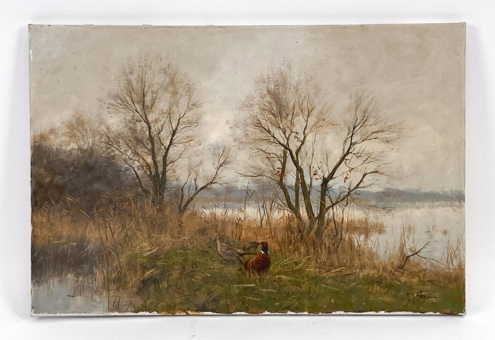 FRITS GOOSEN, DUTCH (B. 1943) LANDSCAPE O/C (1 of 8)