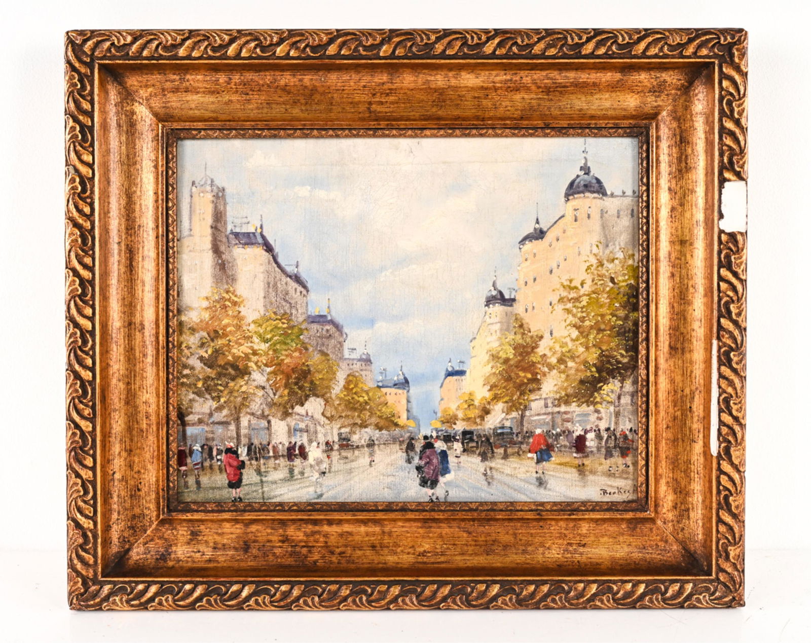 ANTAL BERKES, HUNGARIAN (1874-1938) O/C VIENNA (1 of 13)