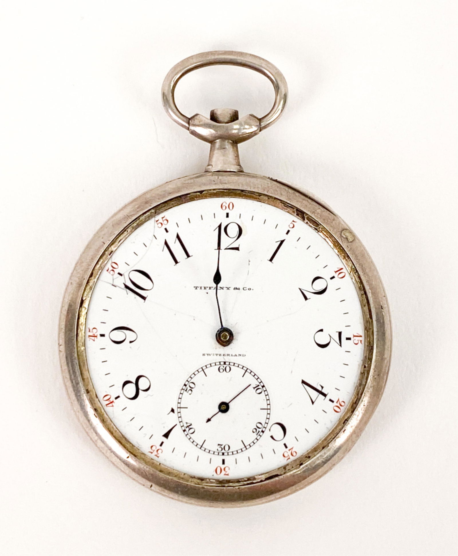 LONGINES TIFFANY & CO STERLING SILVER POCKET WATCH (1 of 6)