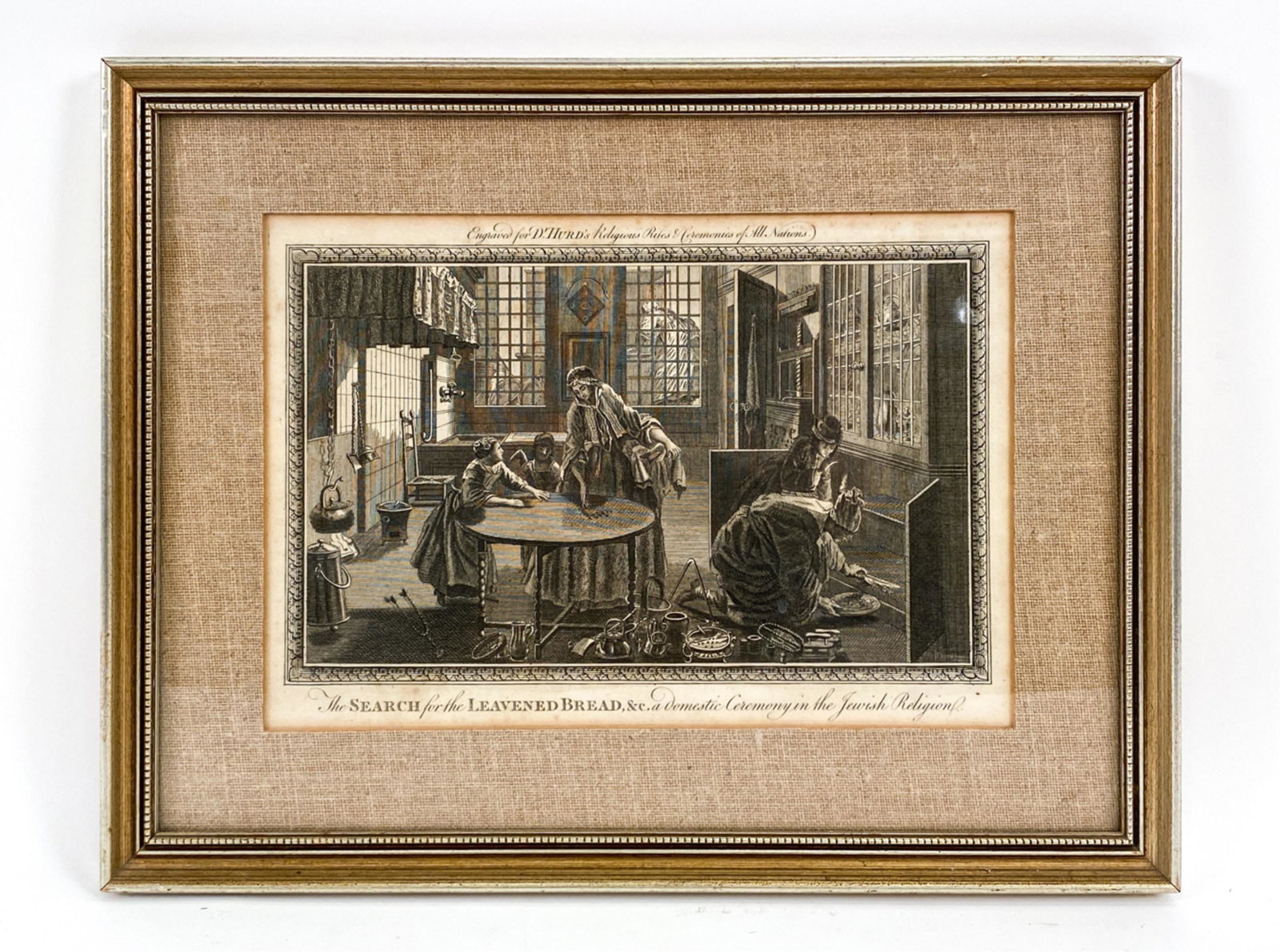 18TH C. ENGRAVING RELIGIOUS SCENE (1 of 7)