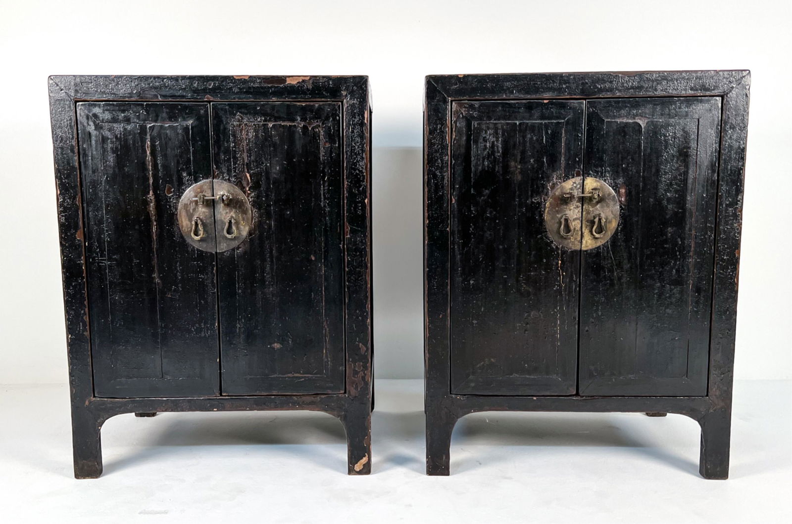 PAIR OF CHINESE PAINTED CABINETS (1 of 12)