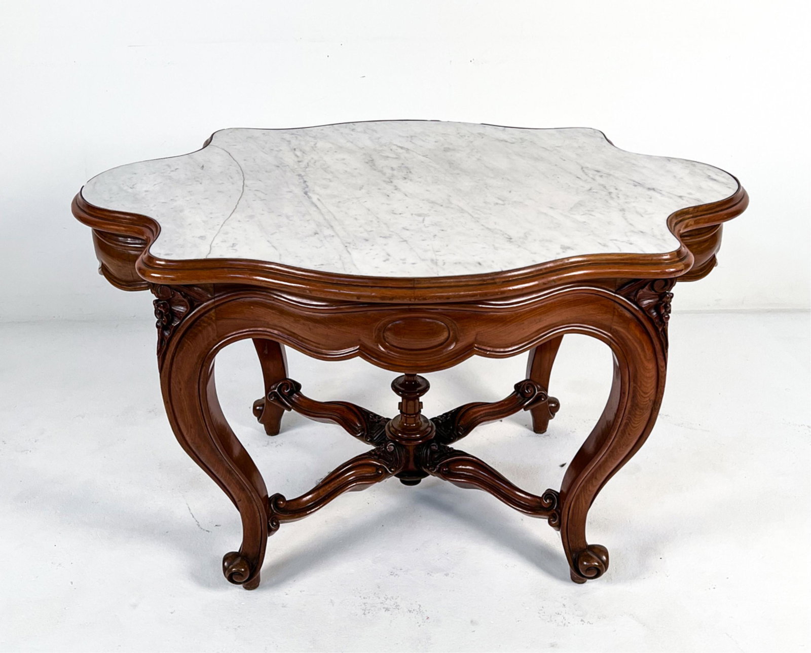 VICTORIAN MARBLE TOP OCCASIONAL TABLE (1 of 14)