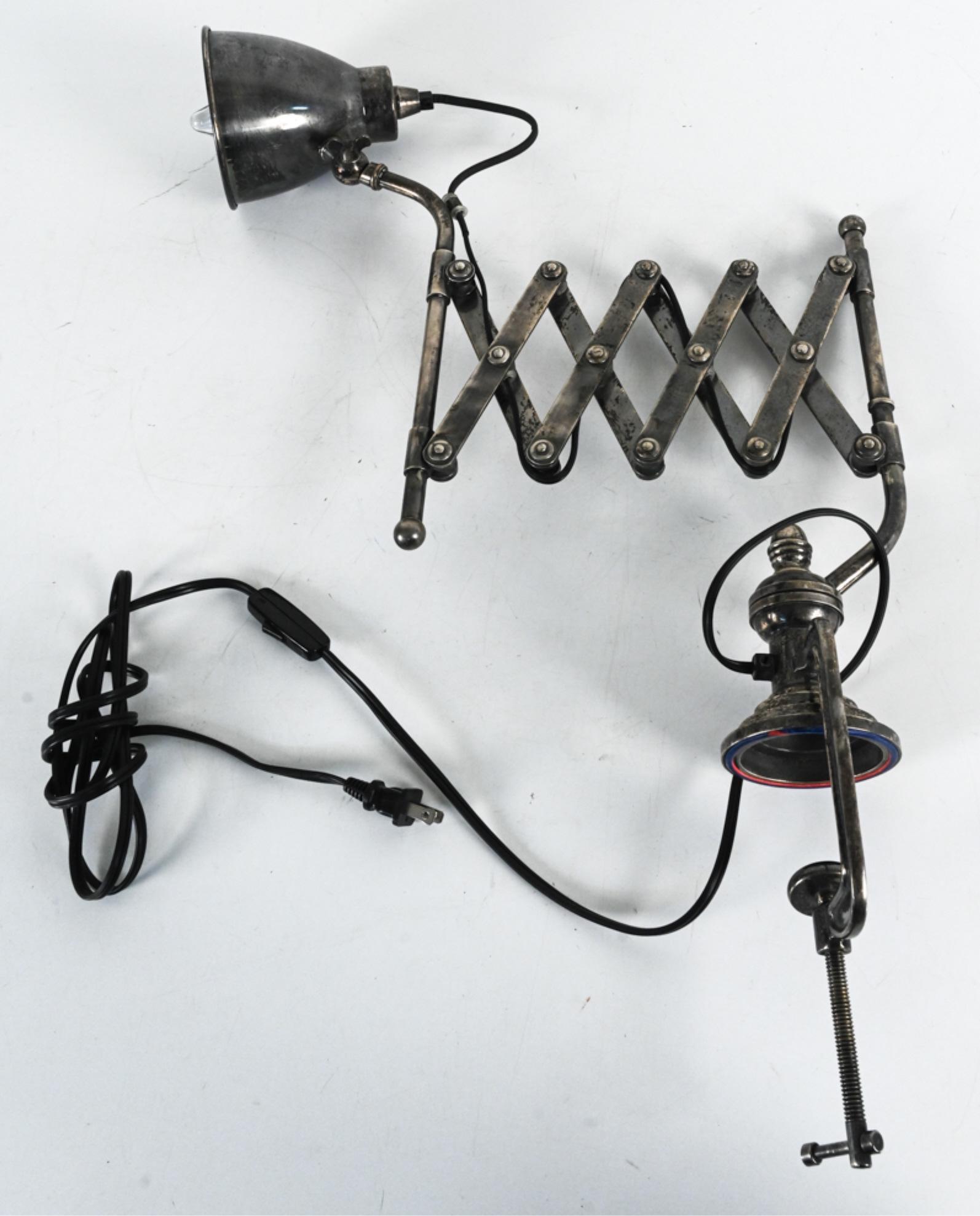 INDUSTRIAL SCISSOR-ARM DESK LAMP (1 of 11)