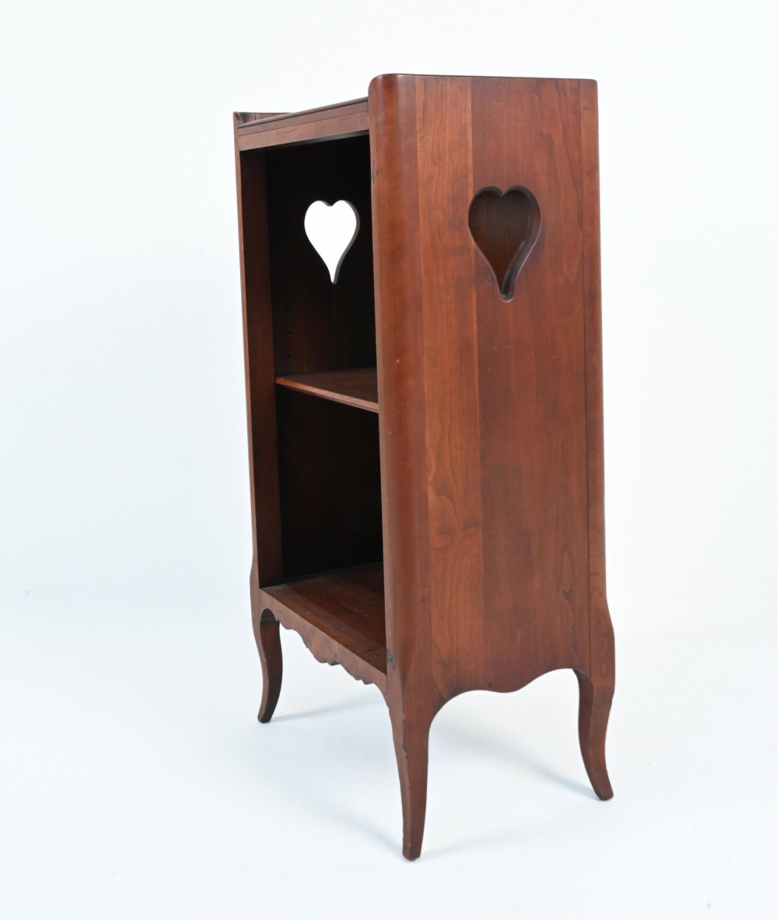 EARLY 20TH C. END TABLE WITH HEART CUTOUTS (1 of 13)