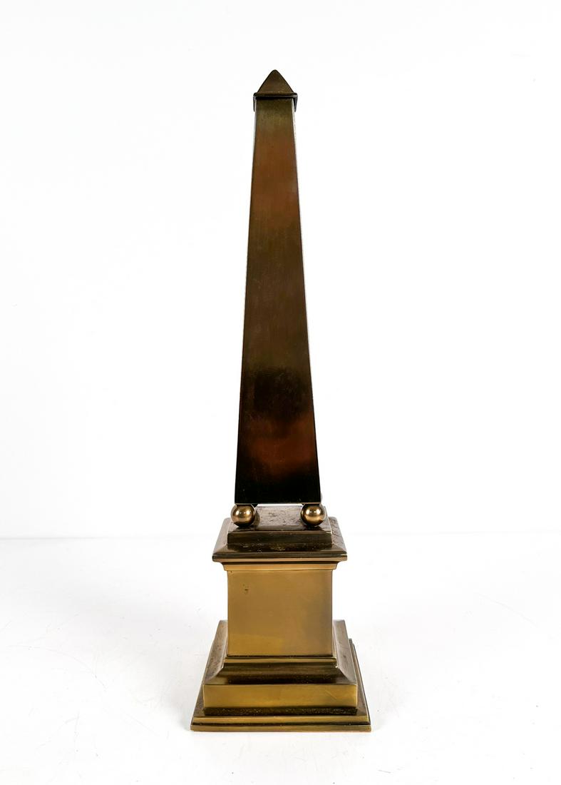 MID-CENTURY METAL OBELISK GARNITURE (1 of 9)