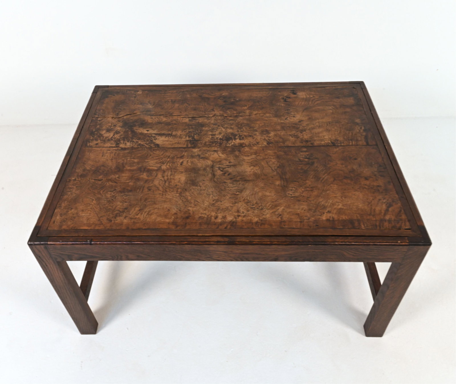 OAK & BURLWOOD COFFEE TABLE (1 of 9)