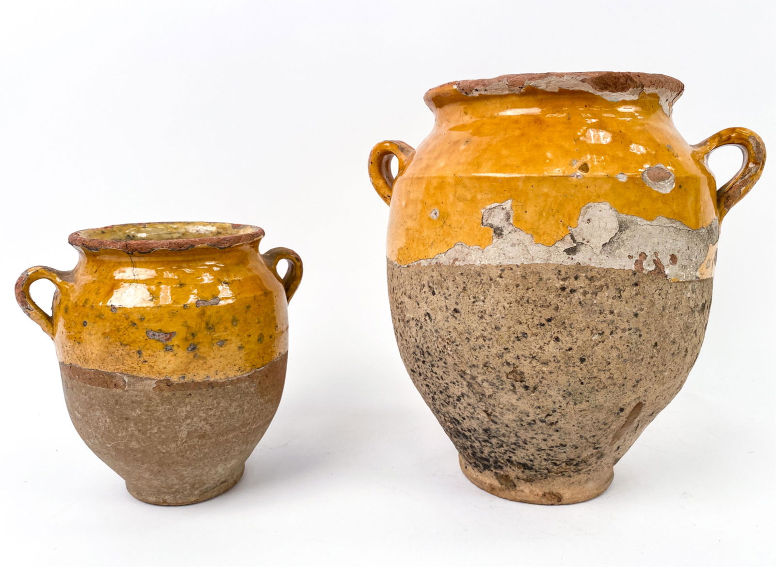 (2) FRENCH ANTIQUE POTTERY POTS A CONFIT (1 of 20)