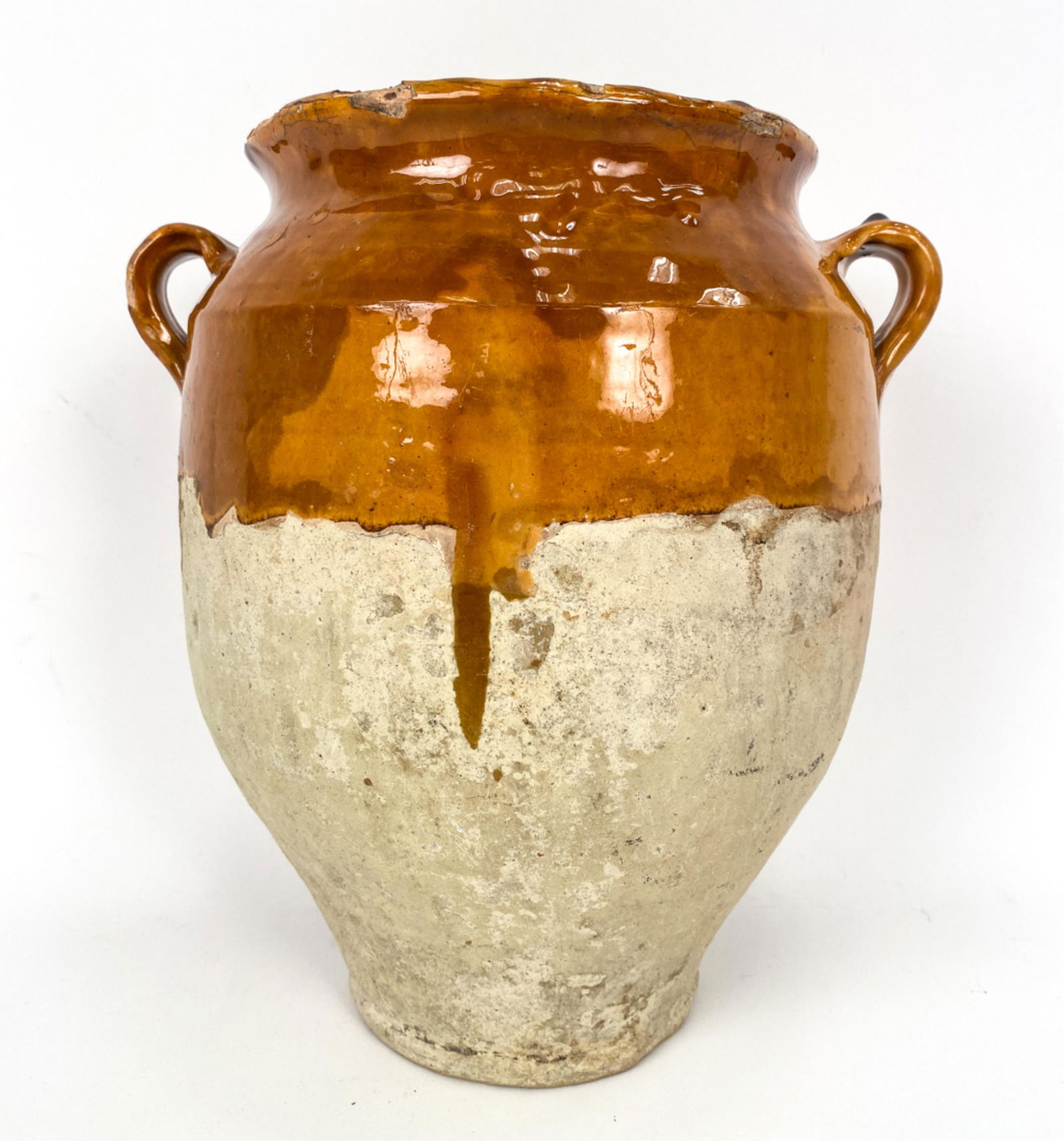 FRENCH ANTIQUE POT A CONFIT, 1800'S (1 of 11)