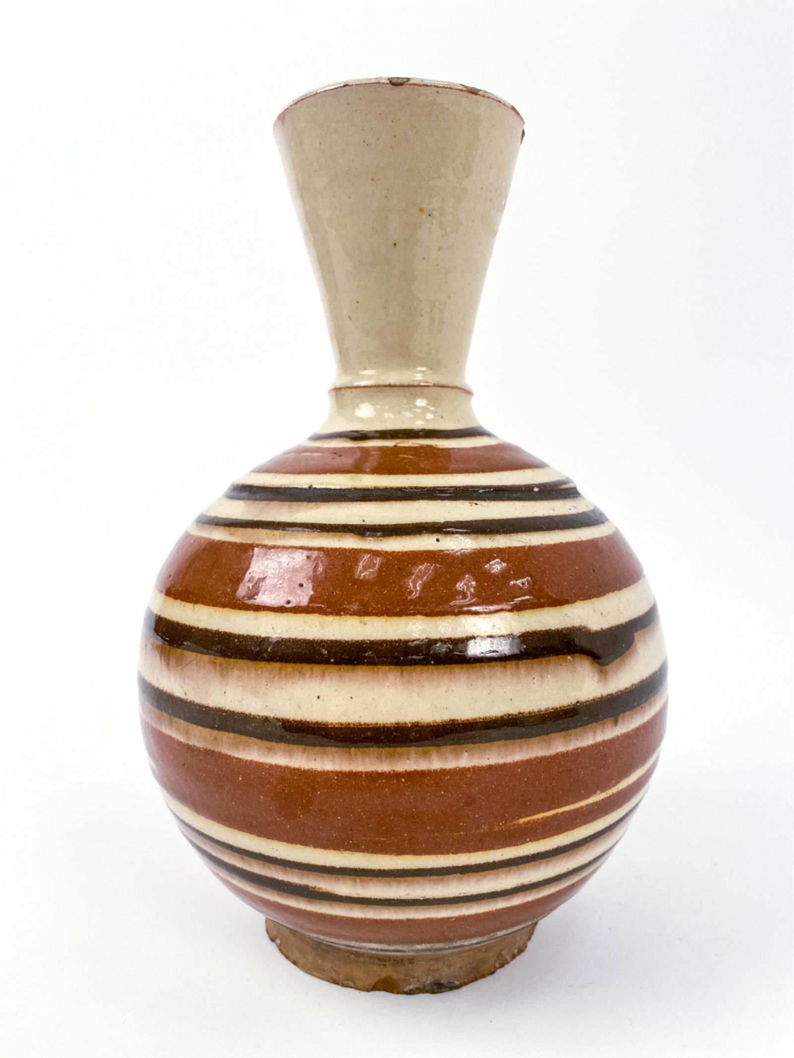 19TH C. FRENCH ANTIQUE POTTERY CARAFE (1 of 9)