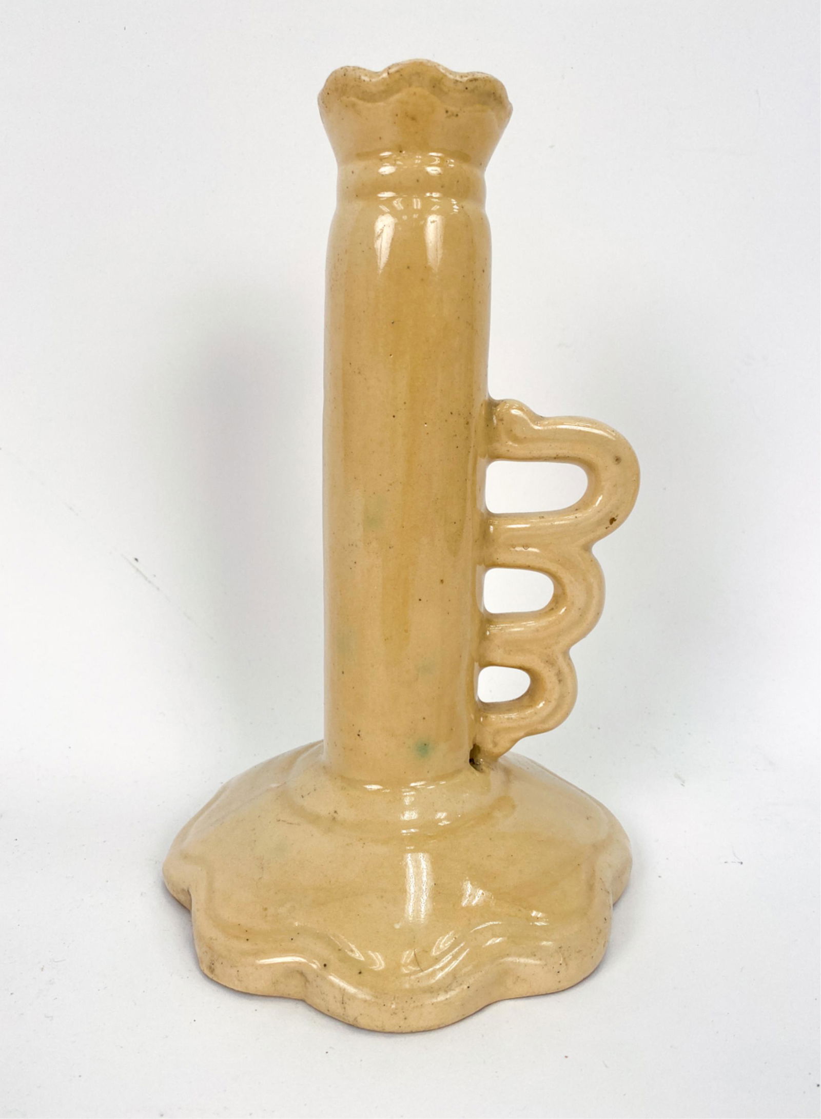 19TH C. FRENCH CERAMIC CANDLESTICK (1 of 12)