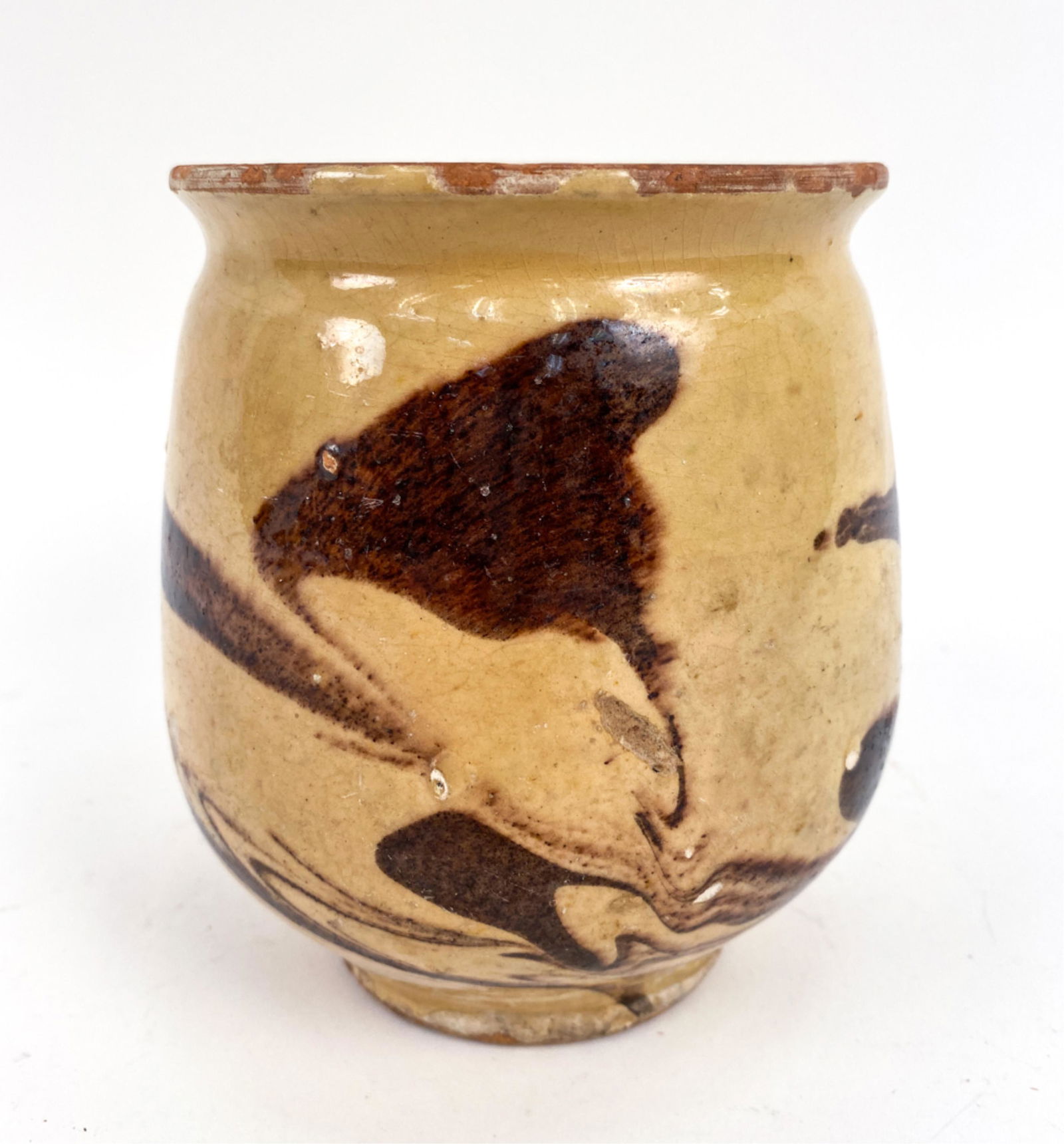 18TH C. GLAZED FRENCH ANTIQUE CONFIT JAR (1 of 11)